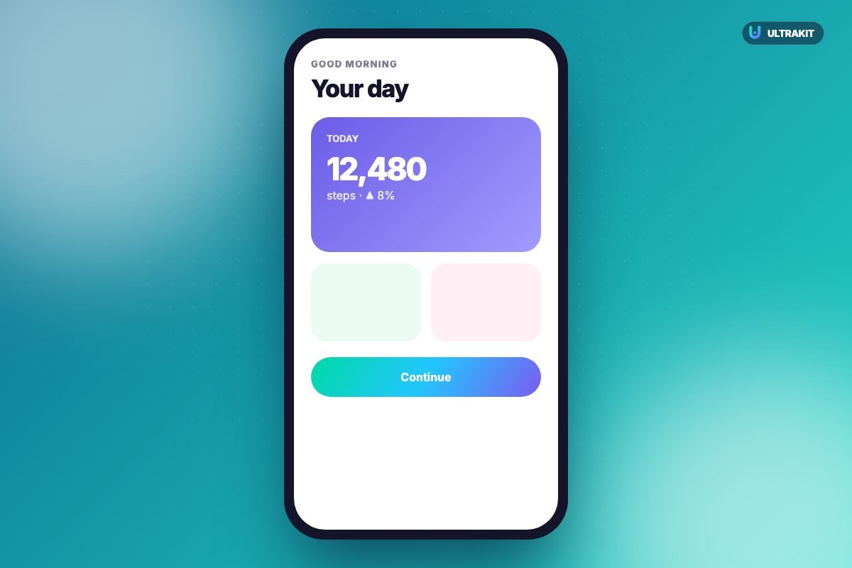 Mobile app UI — UltraKit (getultrakit.com)