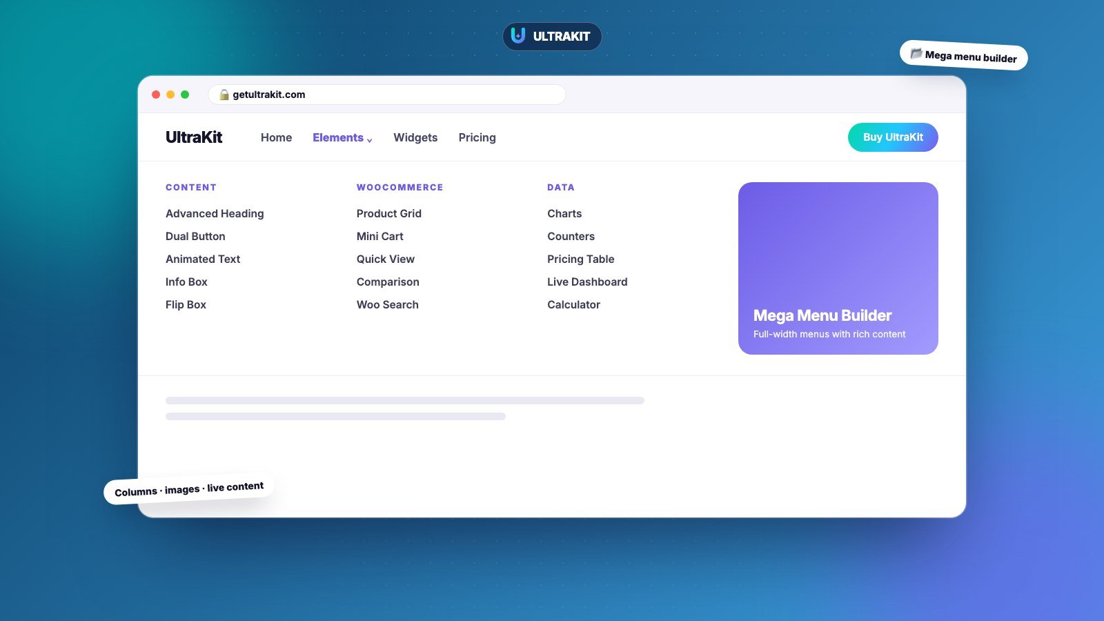 Mega Menu Builder