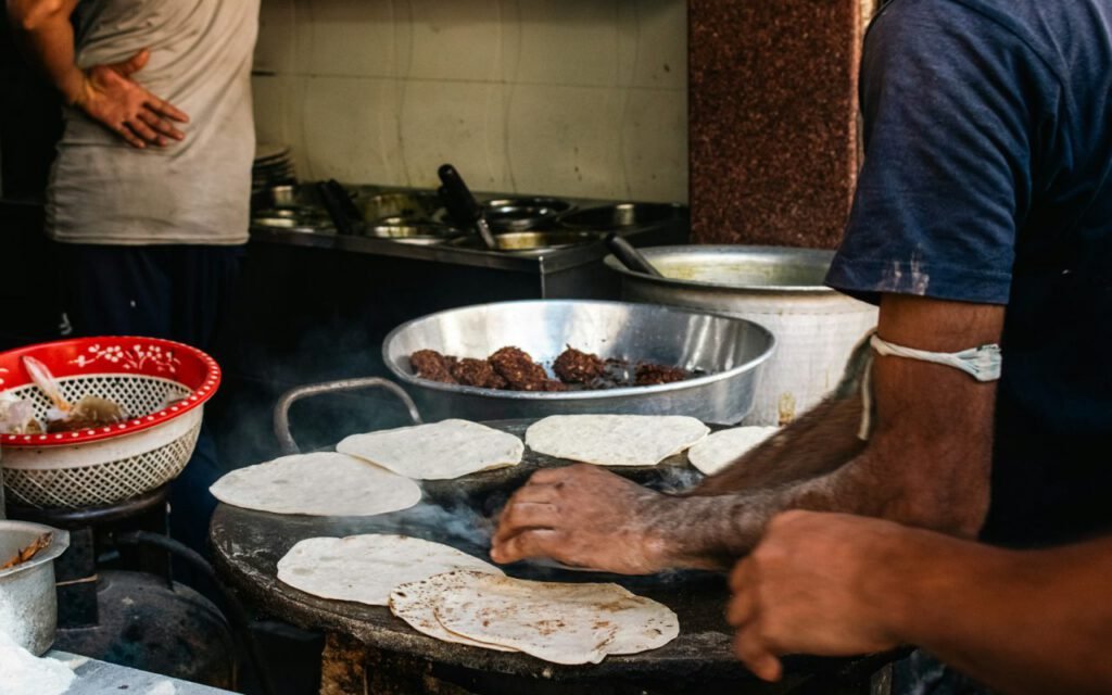 A stack of warm corn tortillas