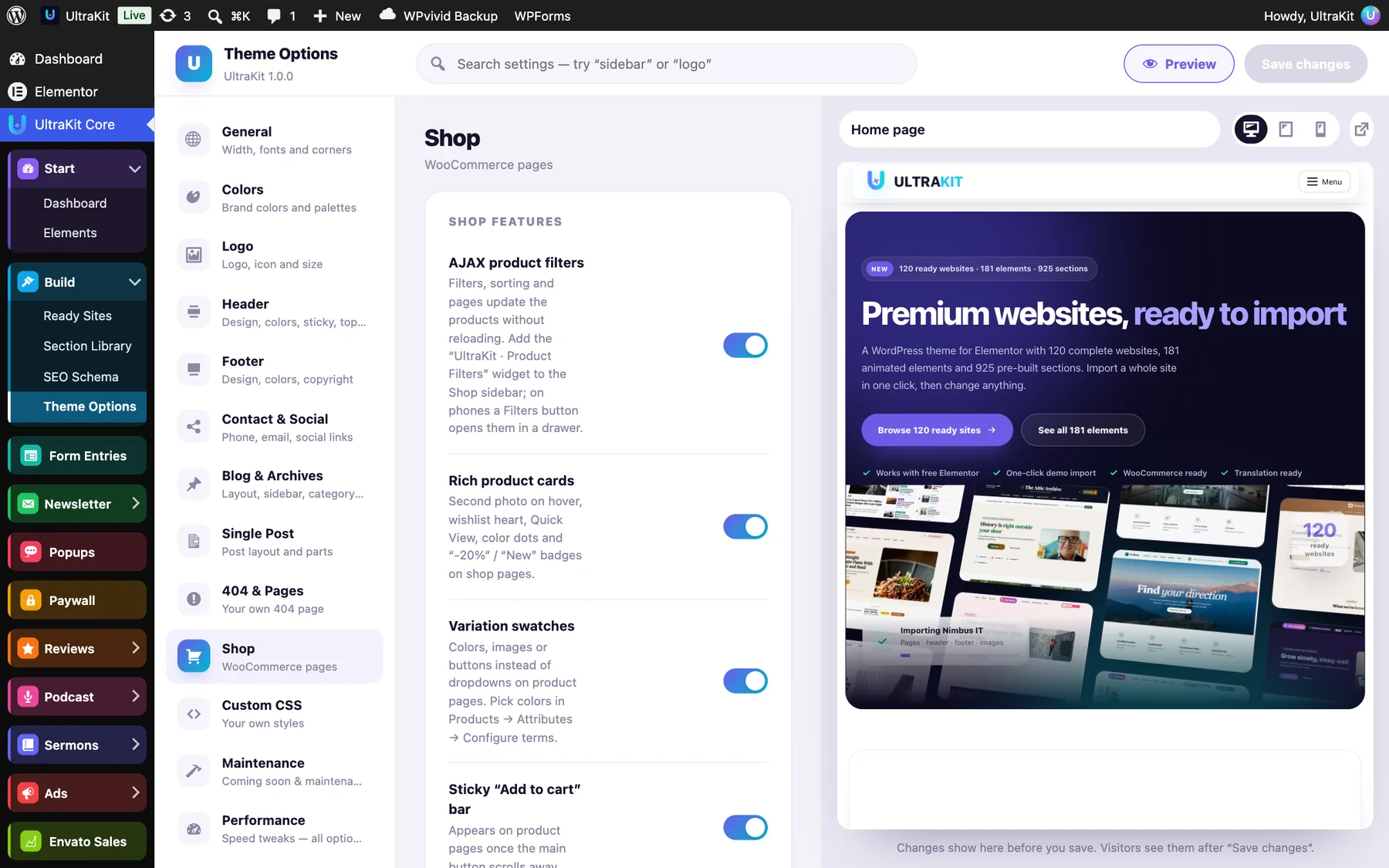 Shop → Shop features