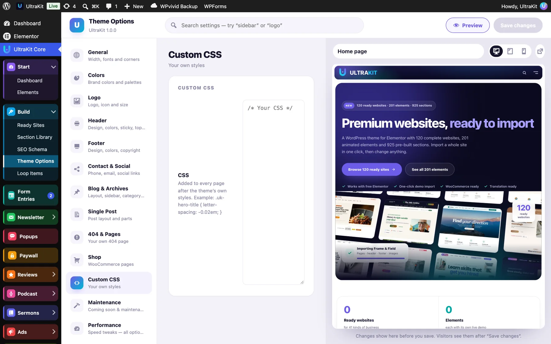 Custom CSS