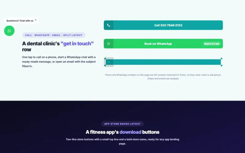 Advanced Button element demo