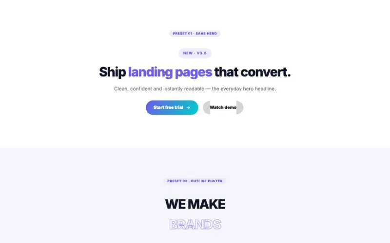 Animated Text Pro element demo