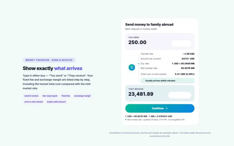 Currency Converter element demo