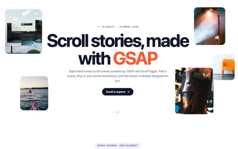 GSAP Scroll Scenes element demo