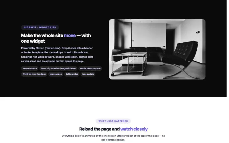 Motion Effects (Motion JS) element demo