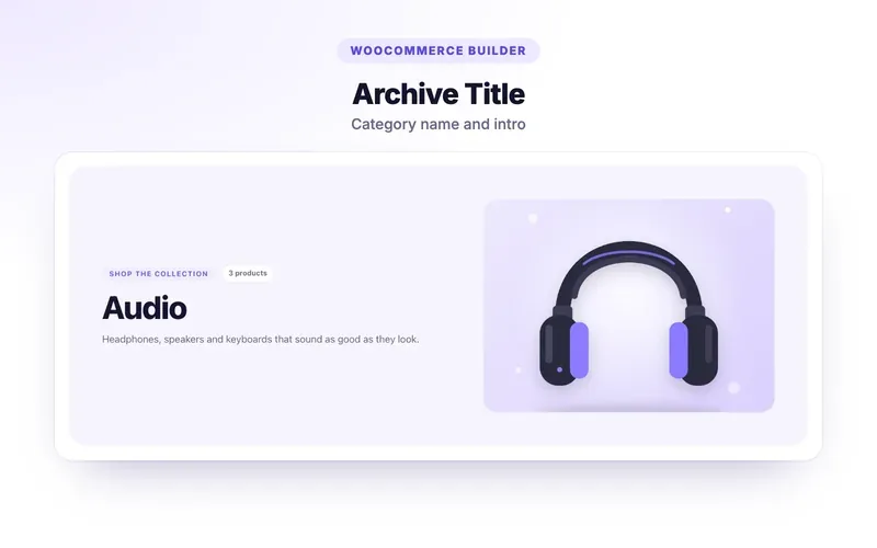 Archive Title & Description element demo