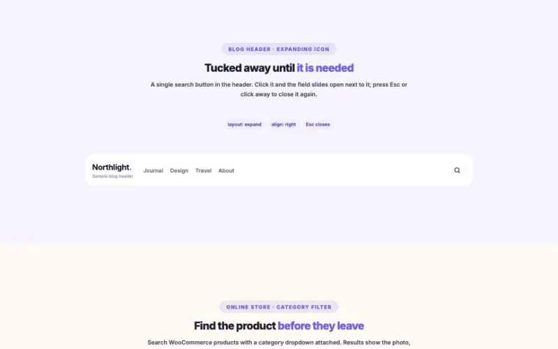 Search Box Advanced element demo