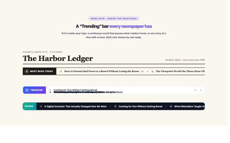 Trending Posts element demo