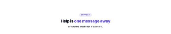 Contact 09 section — WhatsApp chat box · support team