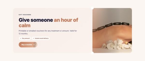 Call to Action 10 section — Gift voucher banner
