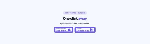 Call to Action 21 section — Advanced Button · Outline