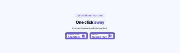 Call to Action 21 section — Advanced Button · Outline