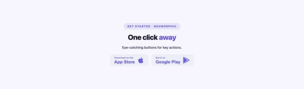 Call to Action 23 section — Advanced Button · Neumorphic