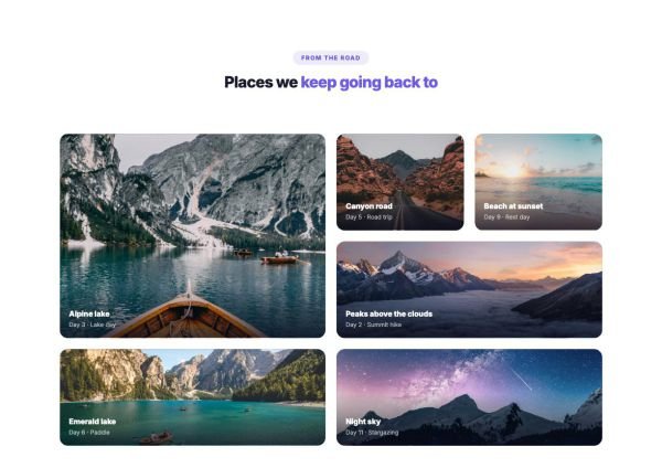 Gallery 05 section — Photos that reveal on scroll