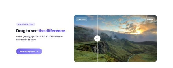 Gallery 06 section — Before / after photo slider