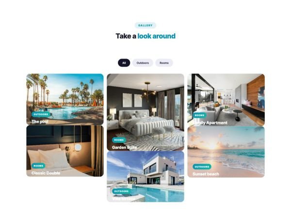 Gallery 07 section — Hotel photo gallery · masonry