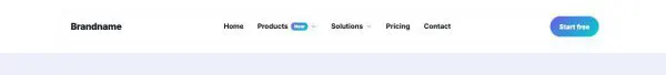 Header 15 section — Mega menu navigation bar