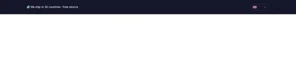 Header 16 section — Top bar with language switcher