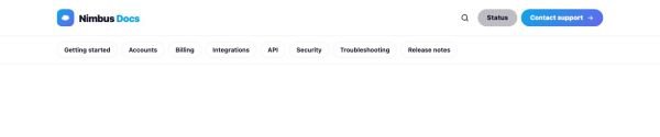 Header 71 section — Help center · docs chips + search