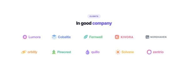 Logos 02 section — Logo grid · cards