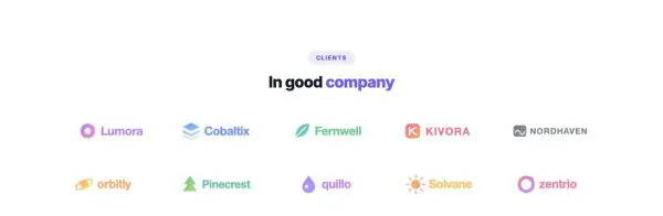 Logos 02 section — Logo grid · cards