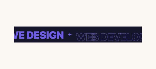 Marketing 10 section — Gradient Text Marquee · Alternating fill / outline