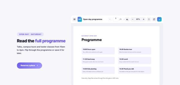 Media 04 section — PDF reader · program