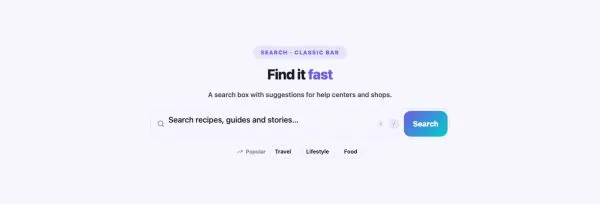 Tools 24 section — Search Box Advanced · Classic bar
