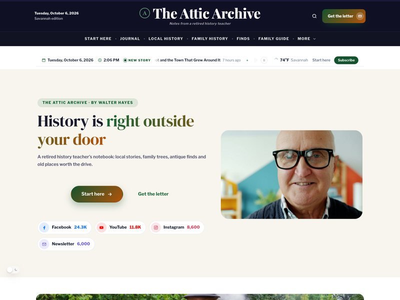 The Attic Archive — History & Antiques Blog demo