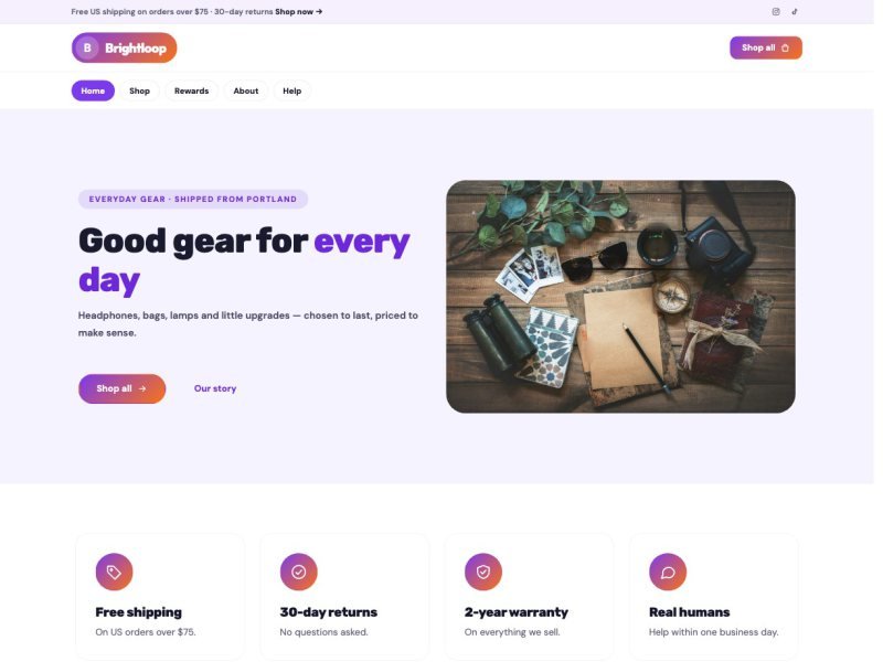 Brightloop — Online Store demo
