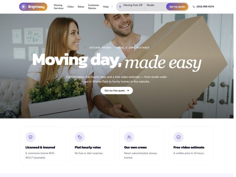 Brightway Movers —  demo