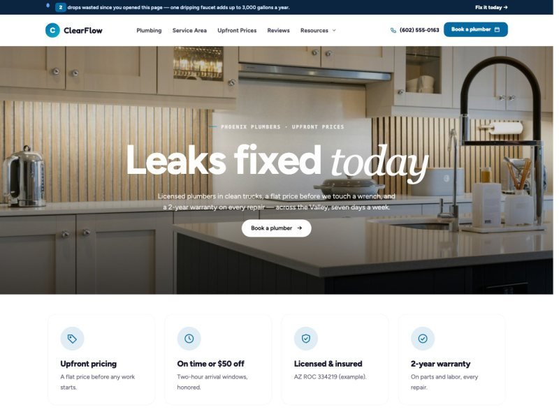 ClearFlow Plumbing —  demo