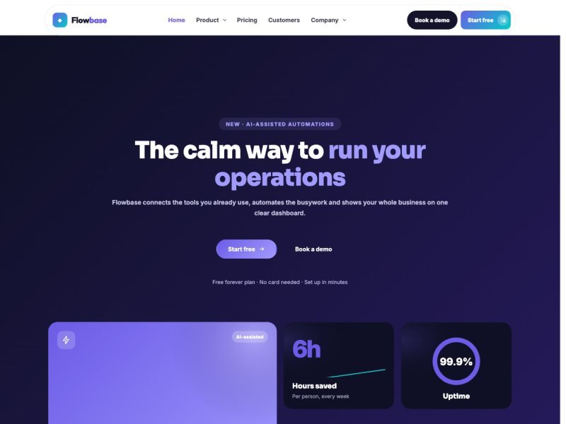 Flowbase — SaaS demo