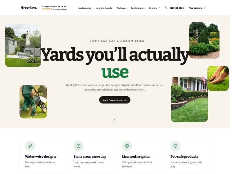 Greenline Landscapes —  demo