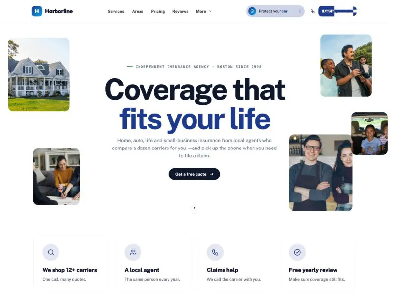 Harborline Insurance —  demo website