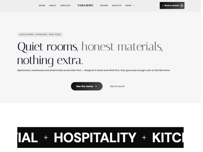 Nadia Rowe — Interior Designer Portfolio demo