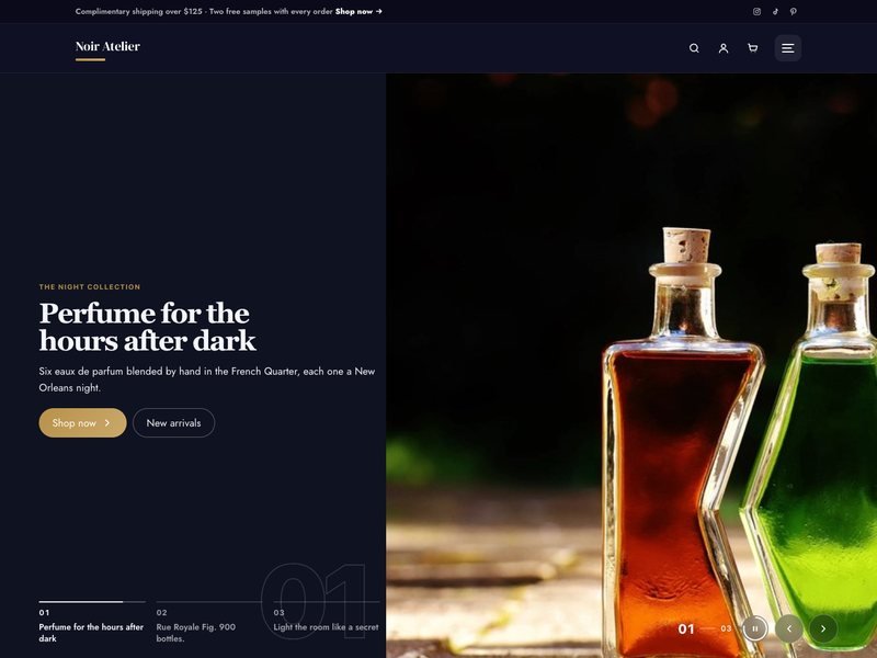 Noir Atelier — Fragrance House demo