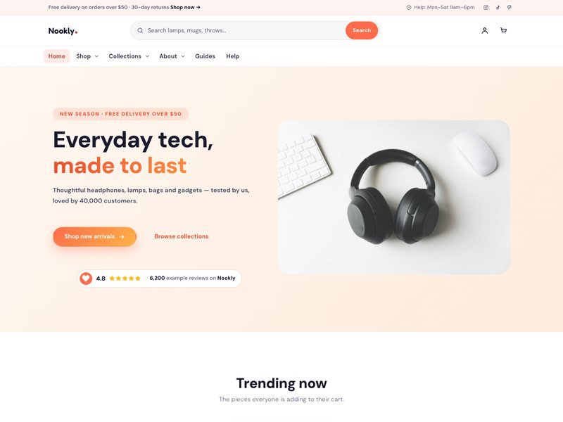 Nookly — Online Store demo