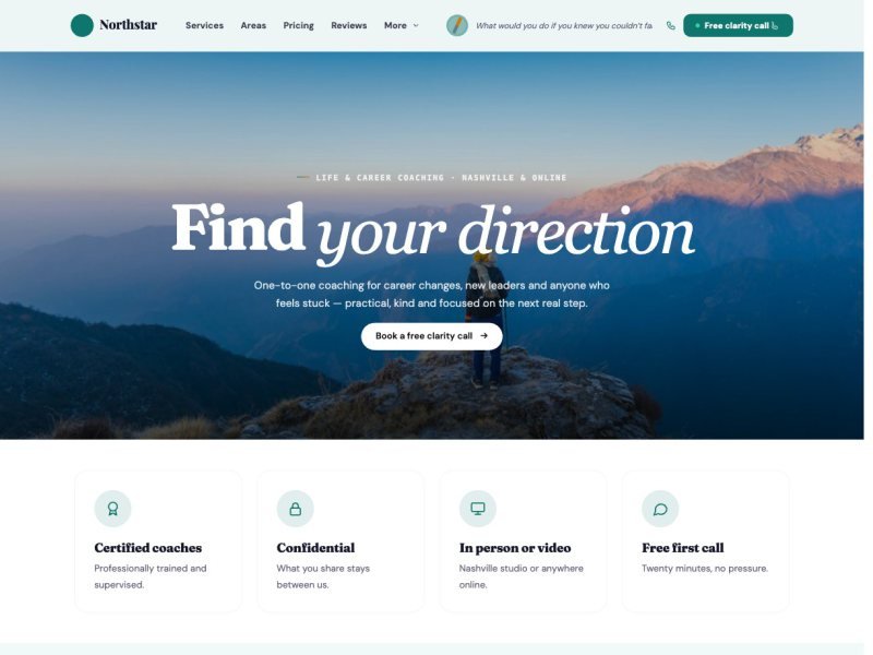 Northstar Life & Career Coaching —  demo