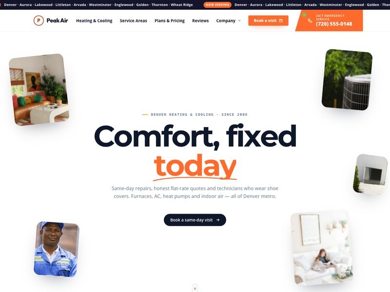 Peak Air — Heating & Cooling demo