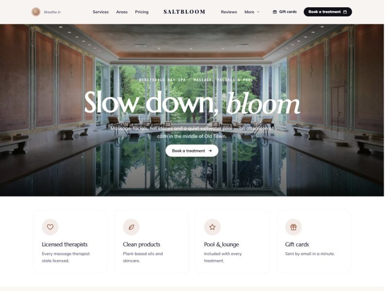 Saltbloom Day Spa —  demo