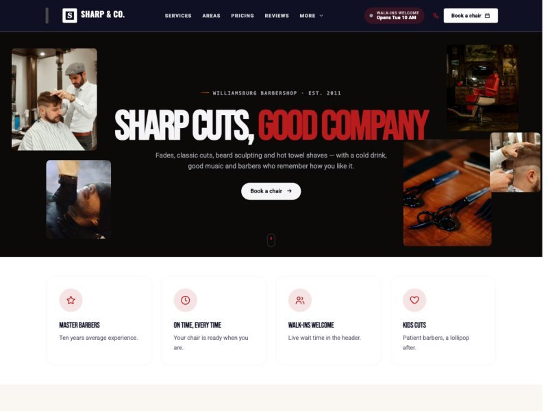 Sharp & Co. Barbers —  demo