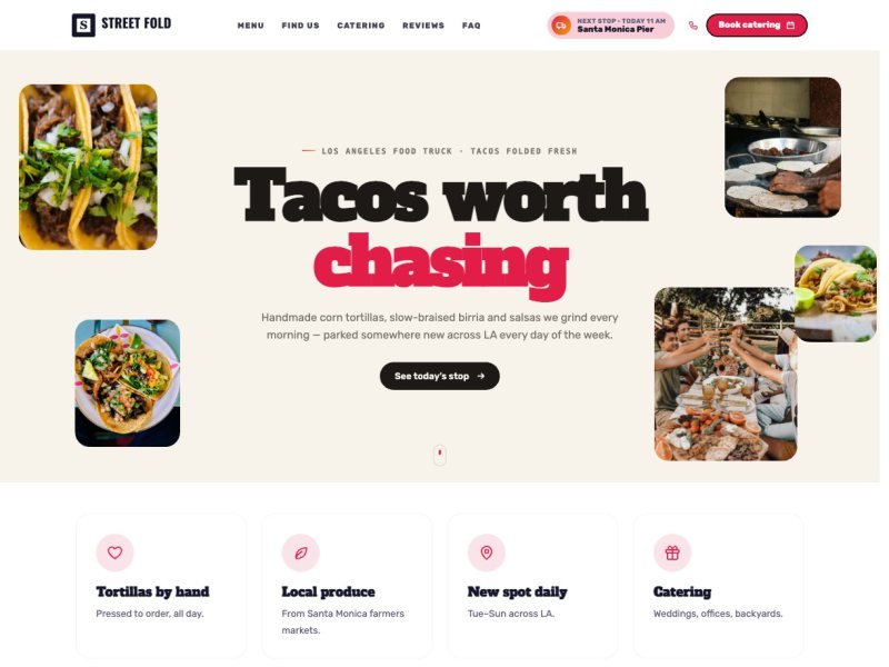 Street Fold Tacos —  demo