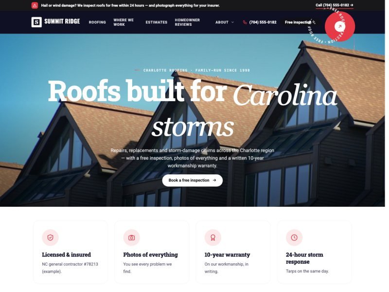 Summit Ridge Roofing —  demo