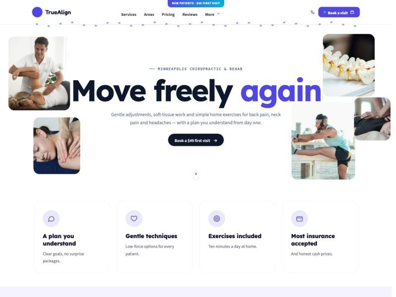 TrueAlign Chiropractic —  demo